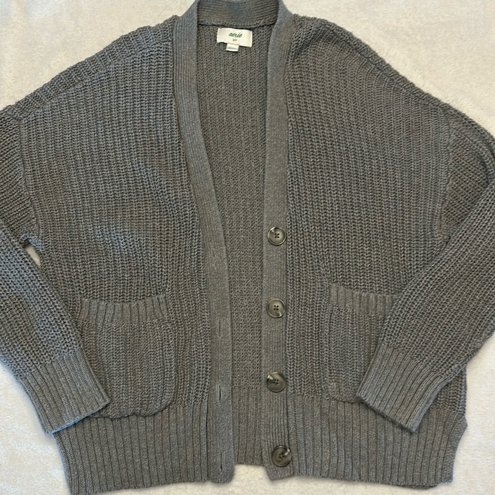 Aerie Gray Cardigan